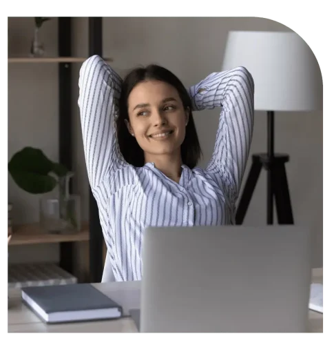 chair yoga in an office desk